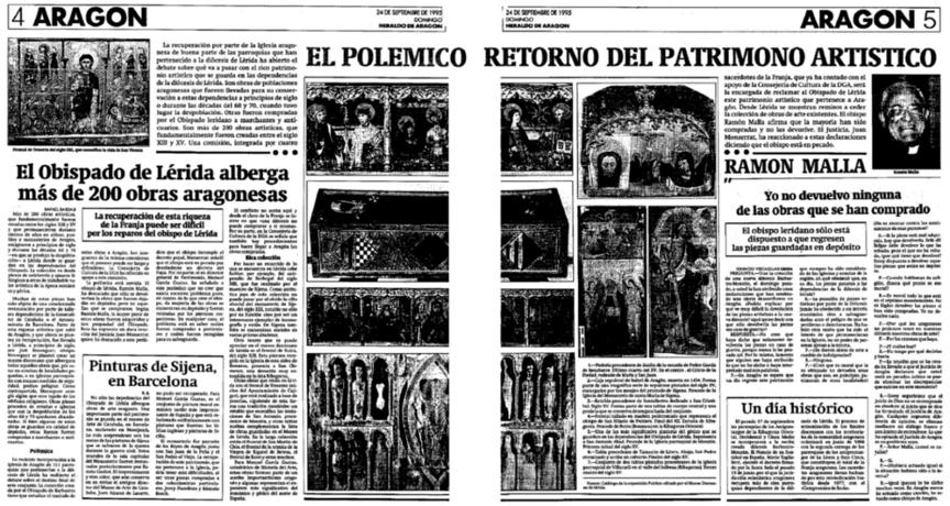 Ejemplar de HERALDO DE ARAGÓN del 24 de septiembre de 1995