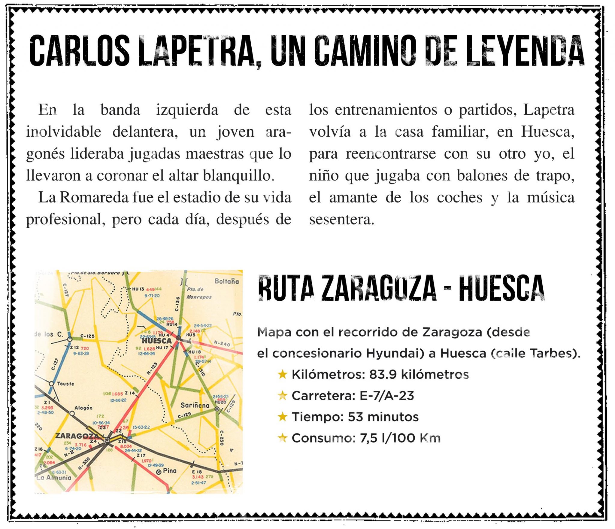 Carlos Lapetra, un camino de Leyenda