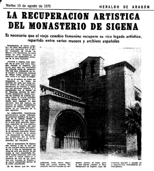 Ejemplar de HERALDO DE ARAGÓN del 10 de agosto de 1976