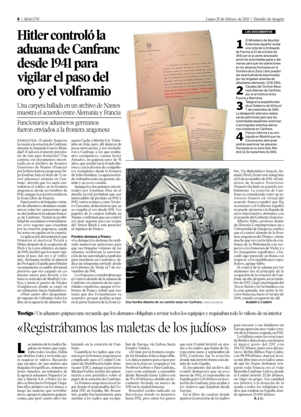 Ejemplar de HERALDO DE ARAGÓN del 25 de febrero de 2013