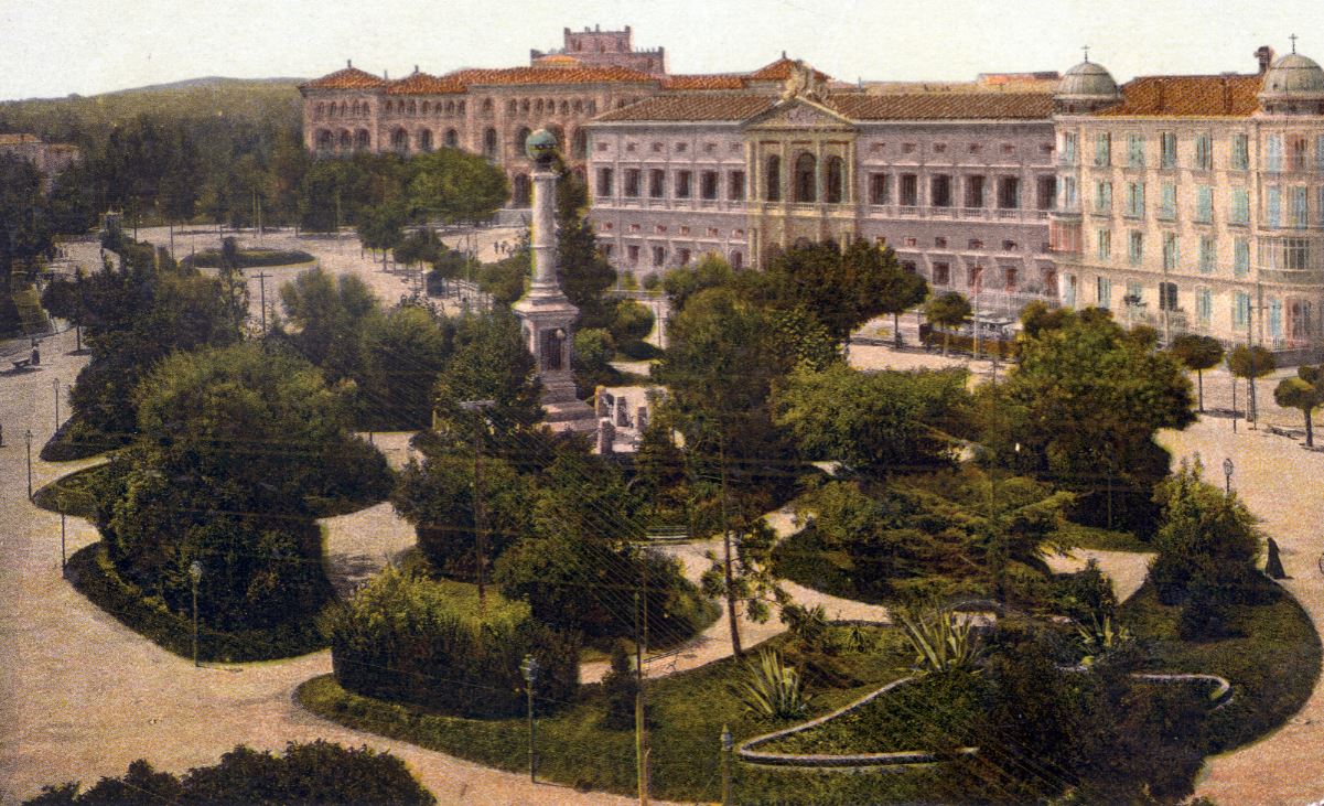 Carte postale Plaza de Aragón en 1908