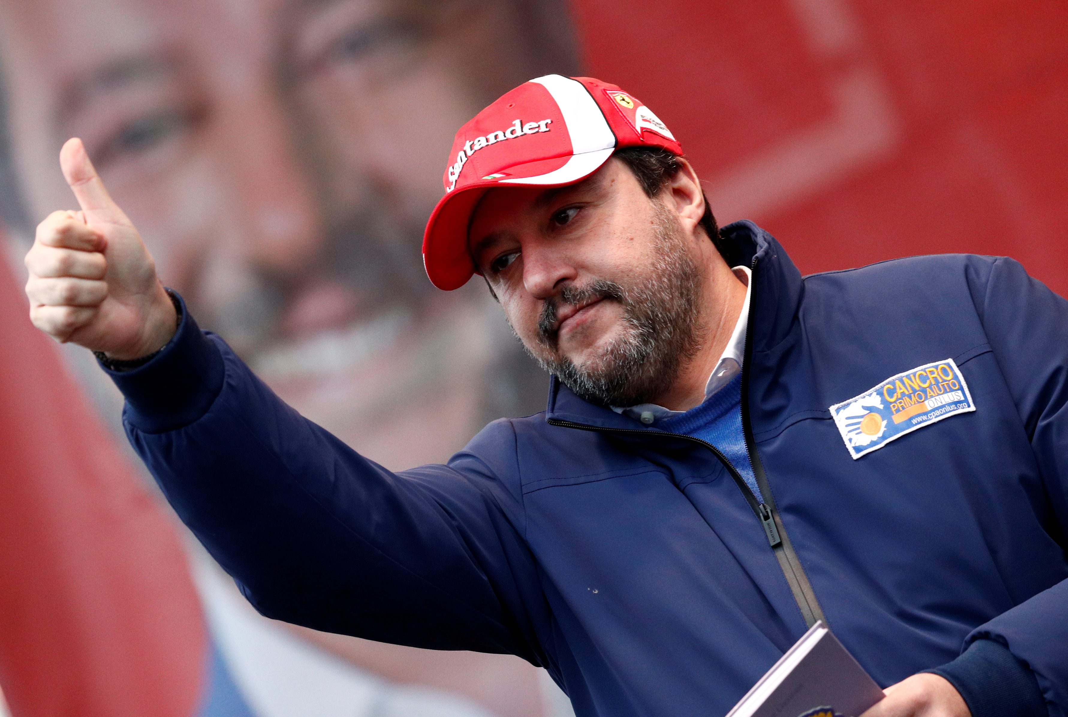 Il leader italiano dell'estrema destra Matteo Salvini