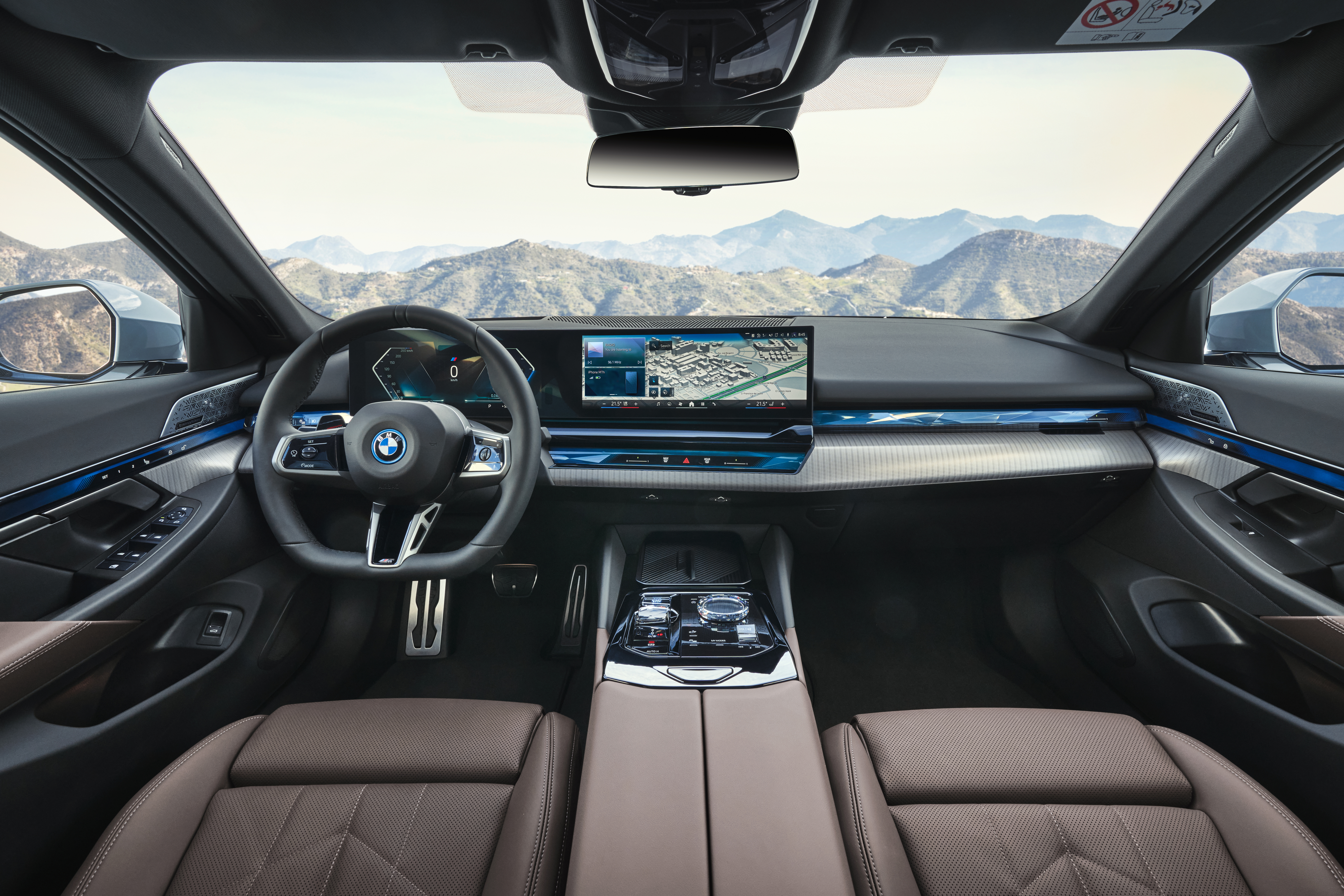 Inside, the BMW 5 Series is luxurious and comfortable.